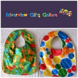 Reversible Bib - Dinosaurs & Spots Reversible Bib - Dinosaurs & Spots